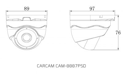 CARCAM CAM-8887PSD