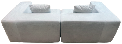 Купить Frameless Foam Sofa Bed 220x100x62 cm. (T-006) Light Grey