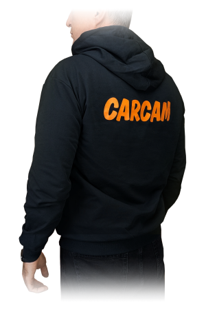 Купить Carcam Худи c капюшоном чёрное M