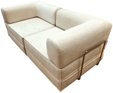 Купить Frameless Foam Sofa Bed 200x100x70 cm. (T-007) Cream White