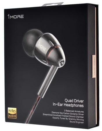 Xiaomi 1More Quad Driver In-Ear Headphones (1MEJE0032) Grey