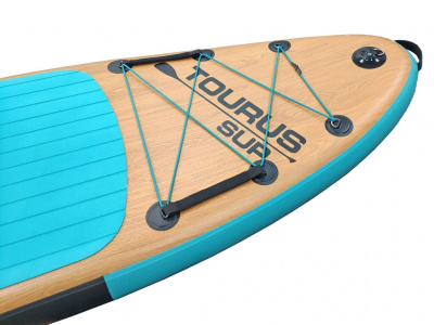 Tourus Inflatable SUP Board 335x84x15cm Blue and Wood, TS-002S