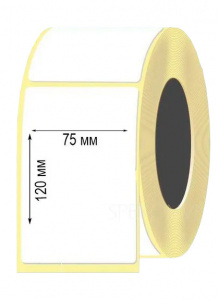 Xprinter Thermal Label Sticker Roll Eco, 75x120mm, втулка 40мм, 300шт