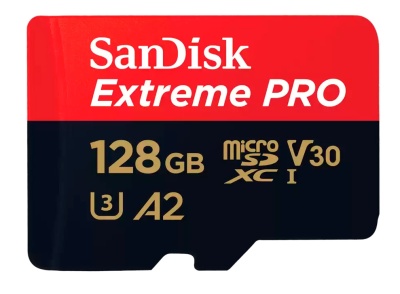 SanDisk Extreme Pro 128GB microSDXC UHS-I with Adapter (SDSQXCD-128G-GN6MA)